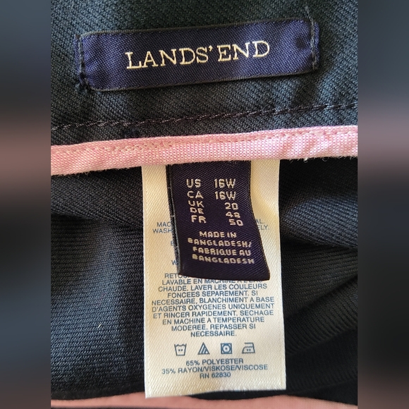 Lands End Vintage look retro Womens Plus Navy Blue Mini Skirt EUC Size 16 - Picture 3 of 4